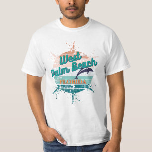 T-shirt West Palm Beach Floride Retro coucher Vintage de s