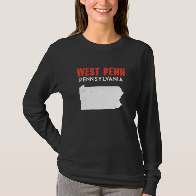 T-shirt West Penn Pennsylvania USA State America Travel (Devant)