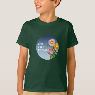 T-shirt West Seattle Indivisible Kids GreenFlower t-shirt.
