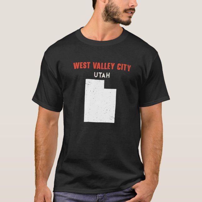 T-shirt West Valley City Utah USA State America Travel Uta (Devant)