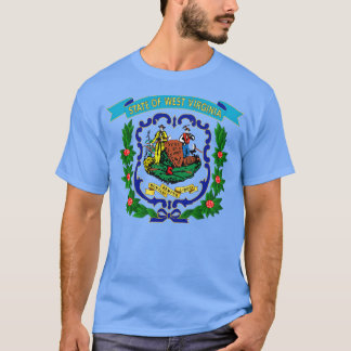 T-shirt West Virginia 1863 Blue Gold X