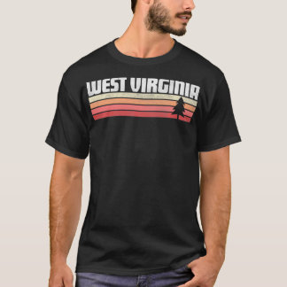 T-shirt West Virginia Retro Style Vintage les années 70 80