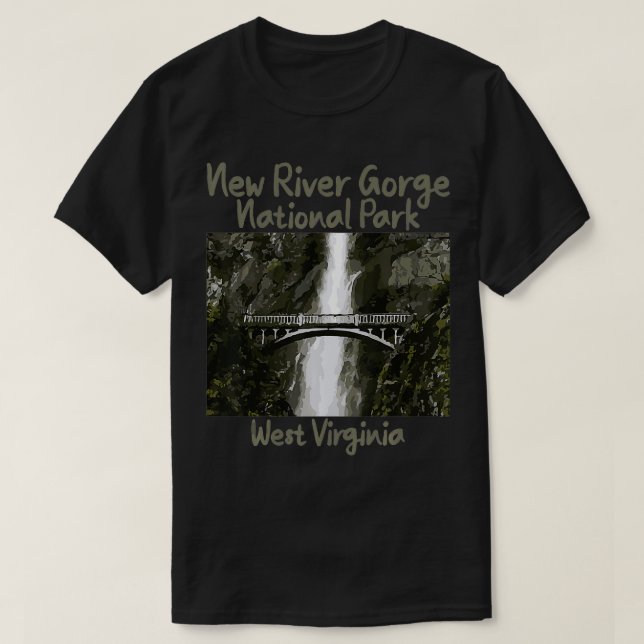 T-shirt West Virginia Tee New River Gorge National Park (Design devant)