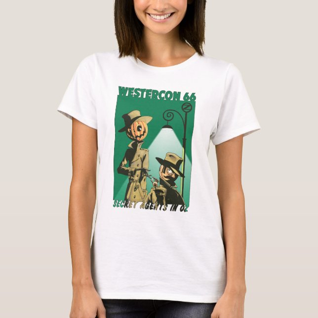 T-shirt Westercon 66 "agents secrets dessus officiels dans (Devant)