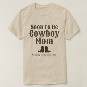 T-shirt Western Bientôt être Cowboy Papa Baby Faire-part