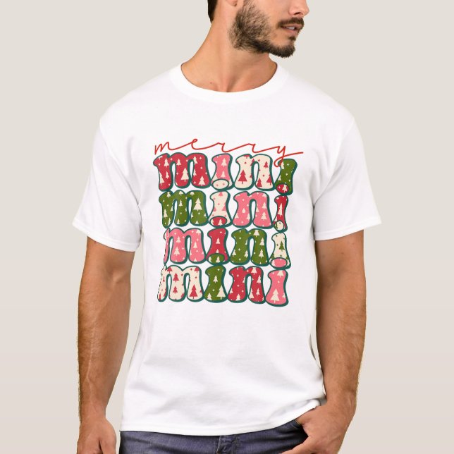 T-shirt Western Boho Retro Christmas Mimi Mom Mother (Devant)