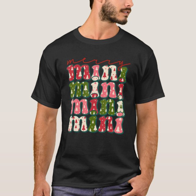 T-shirt Western Boho Retro Christmas Mimi Mom Mother (Devant)