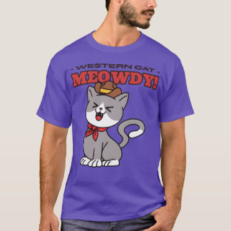 T-shirt Western Cat vintage