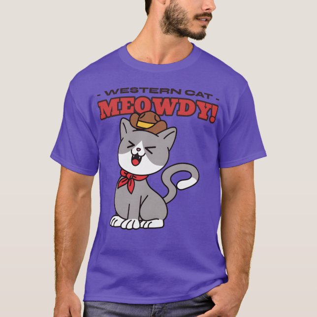 T-shirt Western Cat vintage (Devant)