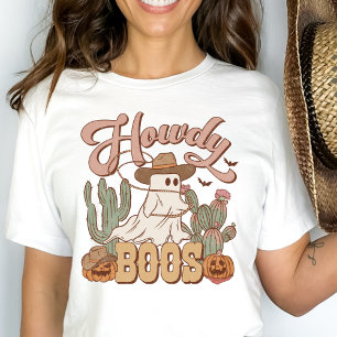 T-shirt Western Country Cowgirl Howdy Boos Funny Halloween