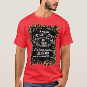 T-shirt Western Country Leopard Cowgirl J'ai besoin de que