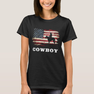 T-shirt Western Country Men Rodeo Southern Retro Cowboy