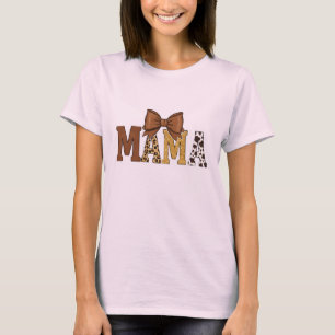 T-shirt Western Cow Print Maman