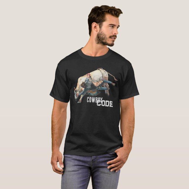 T-shirt Western Cowboy Rodeo Bull (Devant entier)