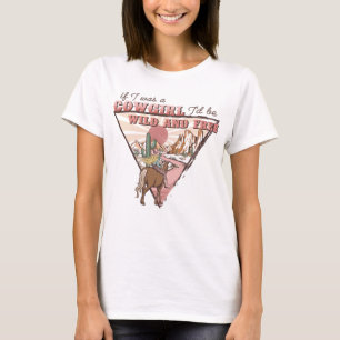 T-shirt Western Cowgirl