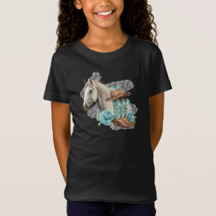 T-Shirt Western Horse Girls
