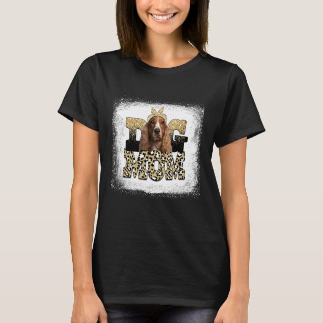 T-shirt Western Leopard Anglais Springer Espagnol Maman Mo (Devant)