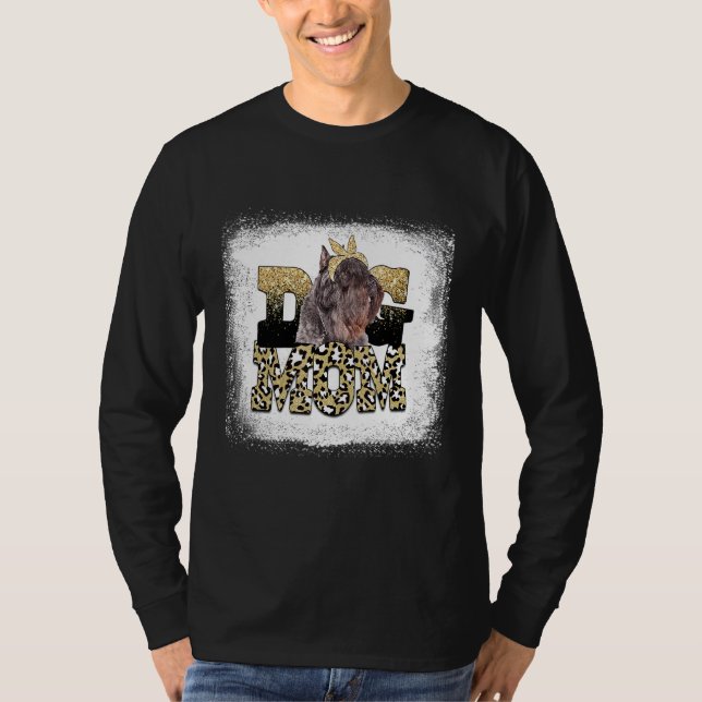 T-shirt Western Leopard Bouvier Des Flandres Maman Mère (Devant)