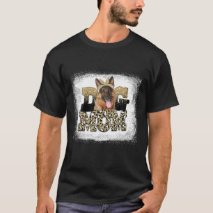 T-shirt Western Leopard German Shepherd Mom Mother's Day
