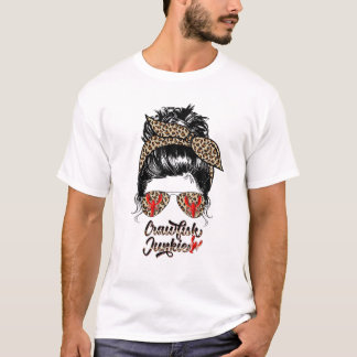 T-shirt Western Leopard Mama Maman Crawfish Junkie Texas C