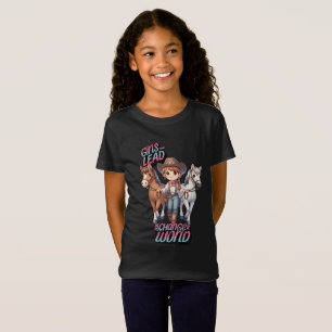 T-Shirt Western Rodeo Cowgirl Chevaux de tête 2