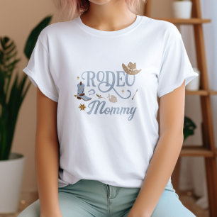 T-shirt Western Rodeo Mommy Blue Anniversaire