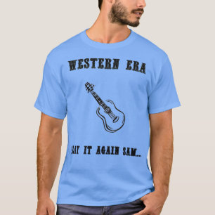 T-shirt Western Slogan Jouer à nouveau Sam