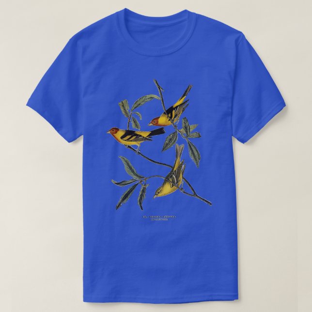 T-shirt Western Tanager Audubon (Design devant)