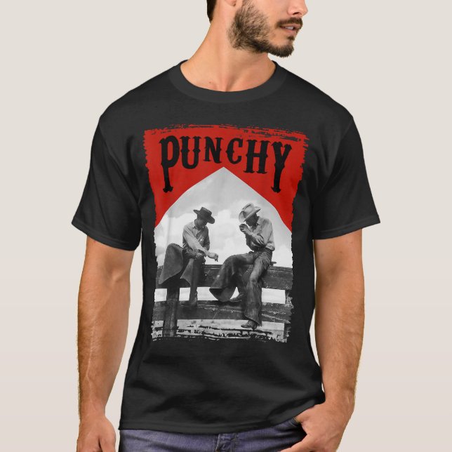 T-shirt Western Teas Cowgirl Horse Girl Rodeo Punchy Cowbo (Devant)
