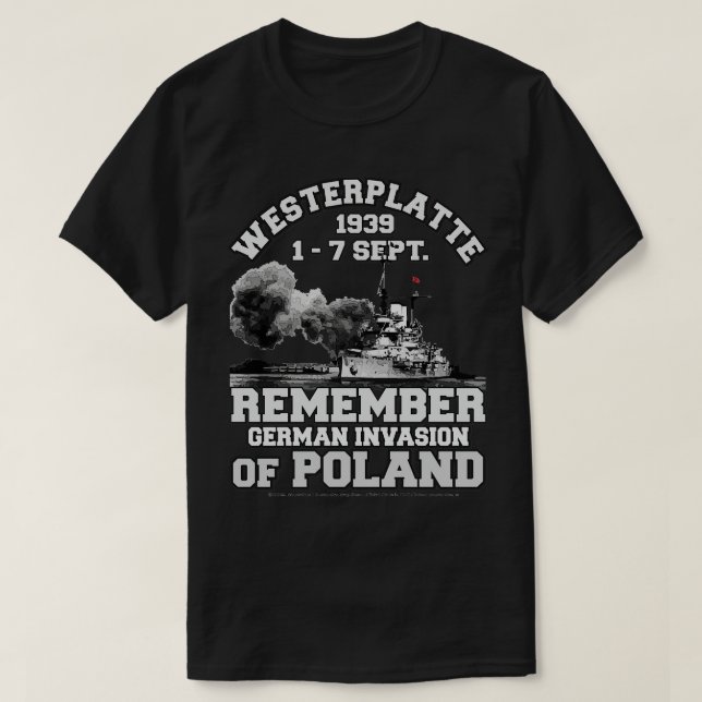 T-shirt Westerplatte 1939 Pologne Pride (Design devant)