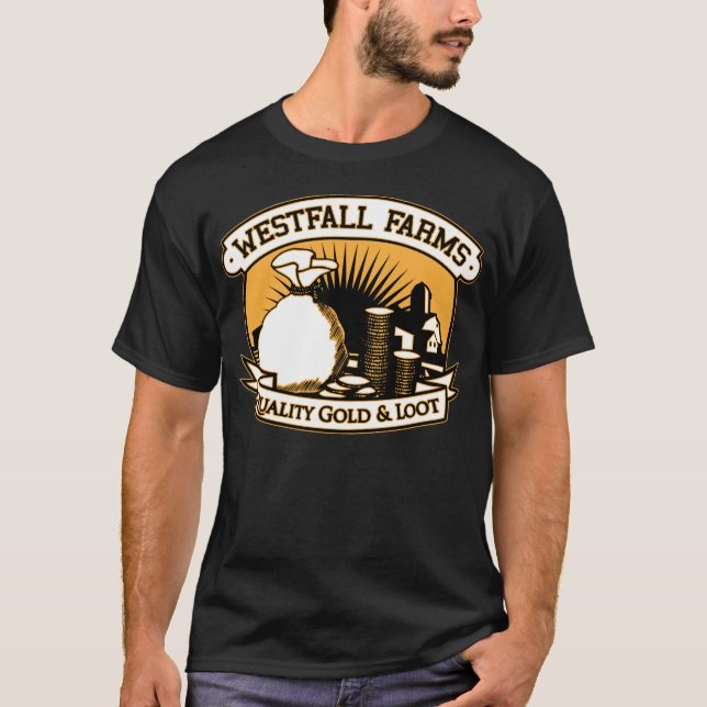 T-shirt Westfall d'agriculteur d'or (Devant)