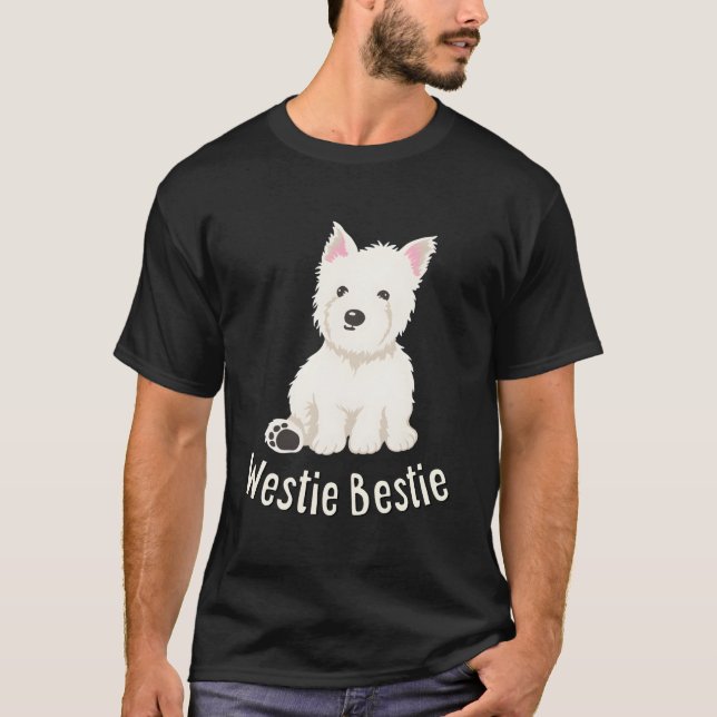 T-shirt Westie Bestie West Highland White Terrier (Devant)