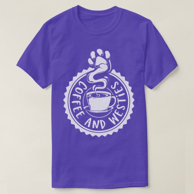 T-shirt Westie café et vins (Design devant)