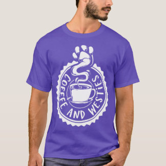 T-shirt Westie café et vins
