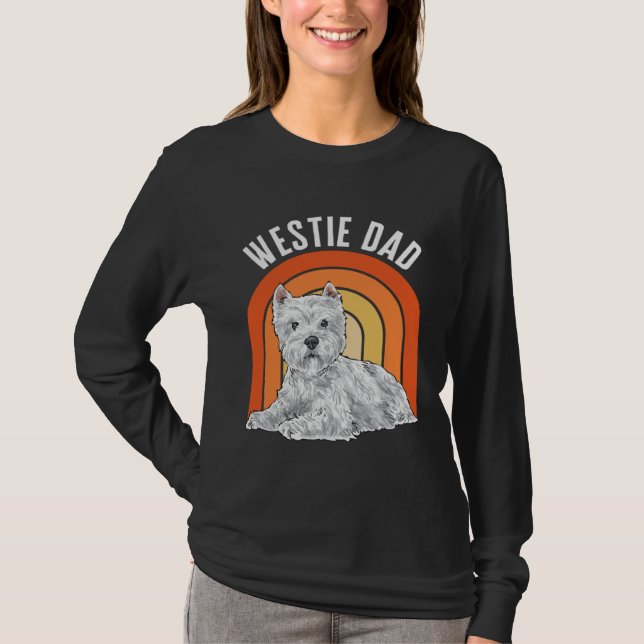 T-shirt Westie Dad Dog Dad West Highland White Terrier (Devant)