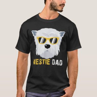 T-shirt Westie Dads Pour Propriétaires De Chiens Fête des 