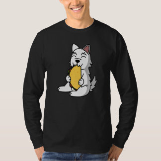T-shirt Westie Eating A Taco Dog  