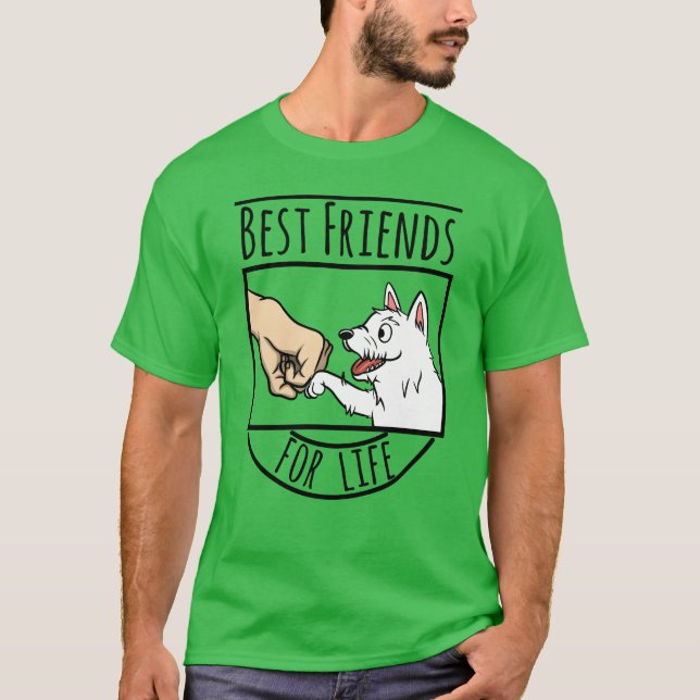 T-shirt Westie Famille Best Friends For Life (Devant)