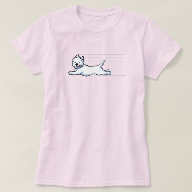 T-shirt Westie Gleeful Runer (Design devant)