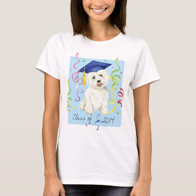 T-shirt Westie Graduate (Devant)