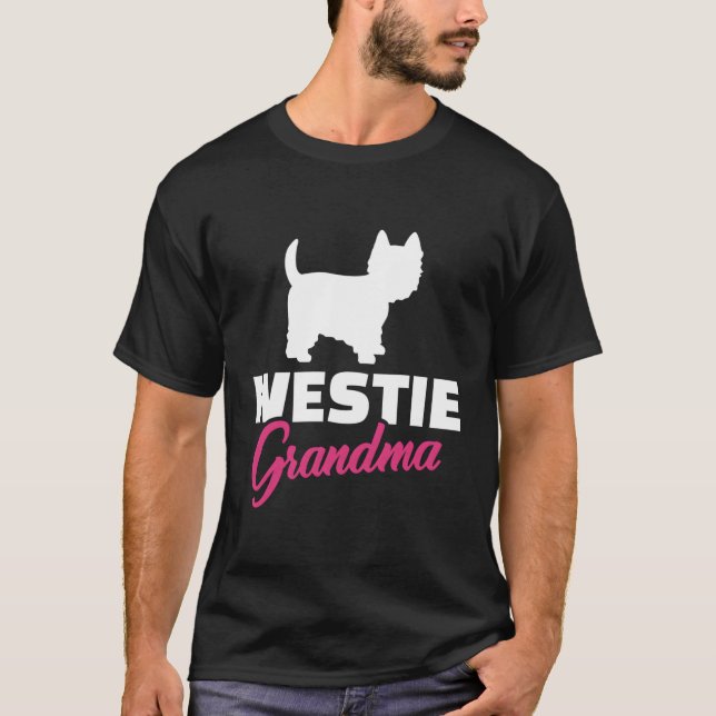 T-shirt Westie Grand-mère (Devant)