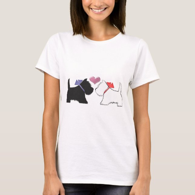 T-shirt Westie mignon poursuit l'art (Devant)