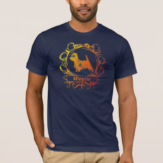T-shirt Westie patiné chic