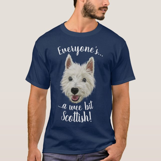 T-shirt Westie petit Terrier des montagnes, chacun (Devant)