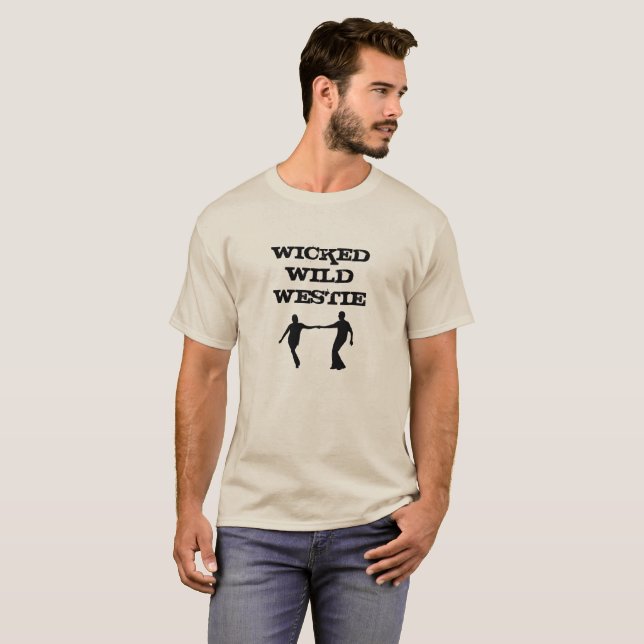 T-shirt Westie sauvage mauvais (Devant entier)