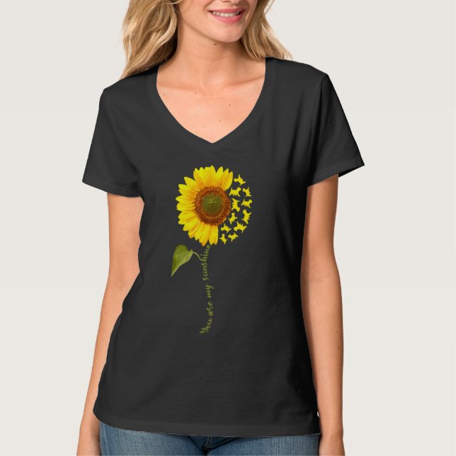 T-shirt Westie Sunflower (Devant)