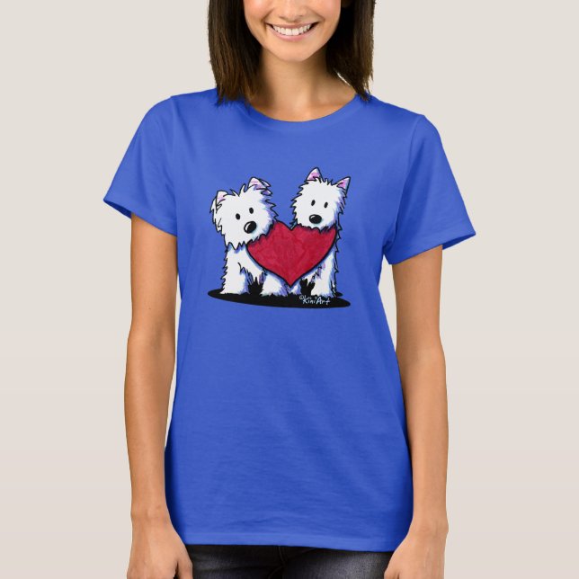 T-Shirt Westie Terrier sincère (Devant)