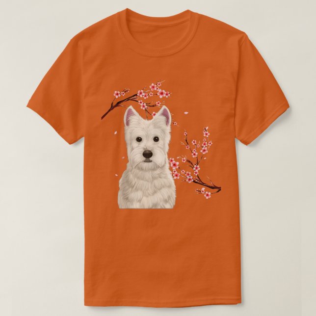 T-shirt Westig Japonais Cerise Blossom Sakura Flower V (Design devant)