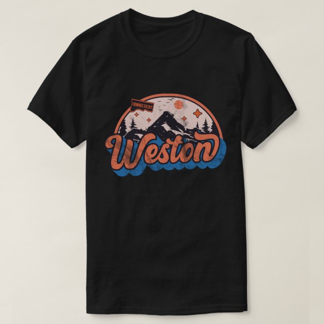 T-shirt Weston, Connecticut (Design devant)
