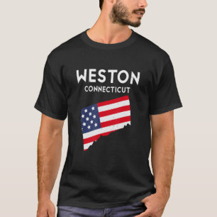 T-shirt Weston Connecticut États-Unis État Amérique Voyage